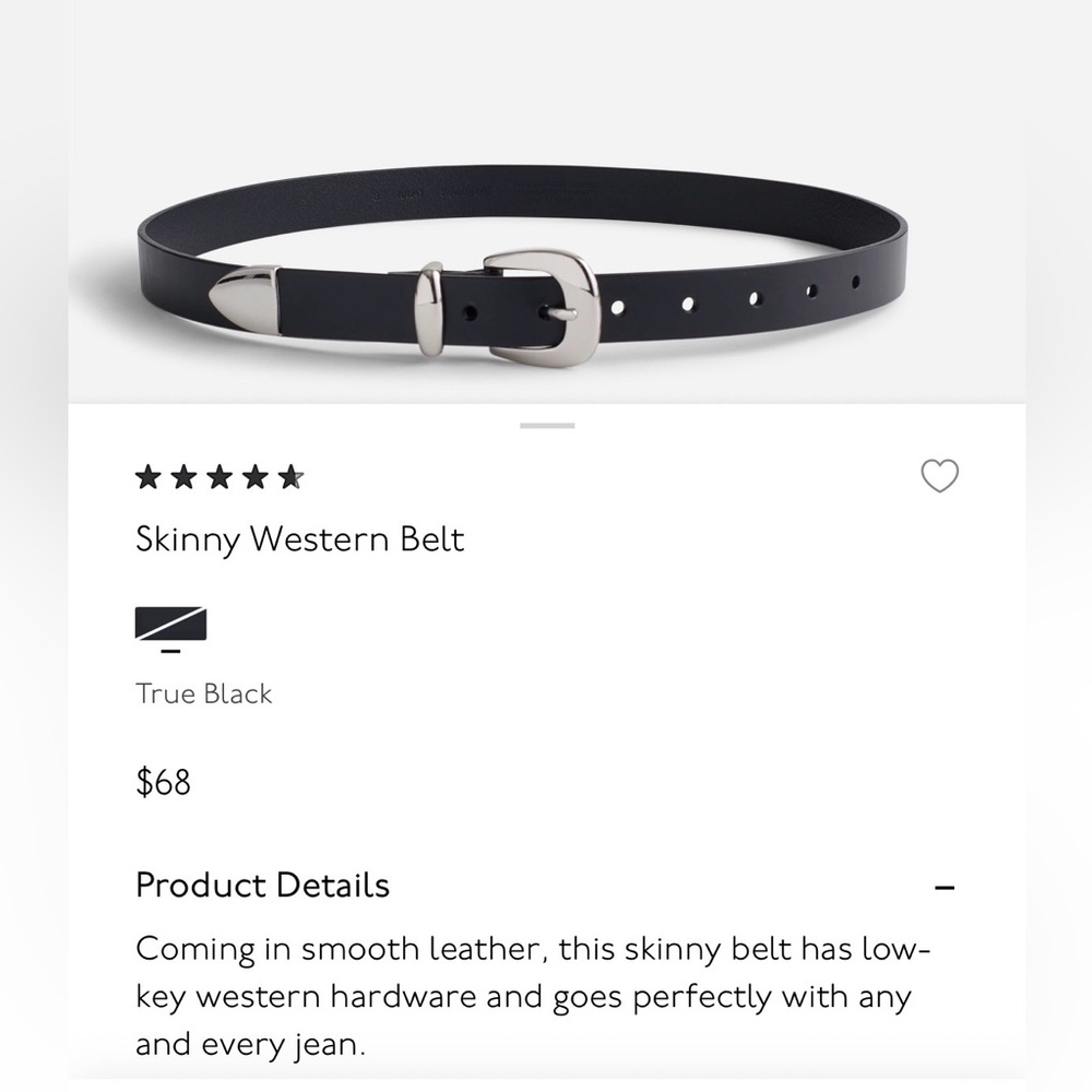 Madewell Leather Skinny Western Belt
